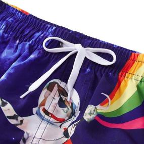 img 1 attached to 👨 Funny CoKid Astronaut Swim Trunks - Shorts for Boys' Swimwear