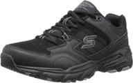 👞 men's black skechers sport stamina oxford shoes логотип