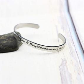 img 2 attached to 💪 Inspirational Memgift Women Bracelet: Motivational Cuff Bangle for Meaningful Gifts