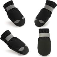 🐾 zifeipet dog shoes: waterproof anti-slip socks for small to large dogs with reflective fasten strap - ideal for indoor & outdoor wear логотип