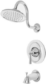 img 1 attached to 🛁 Pfister Saxton 1-Handle Tub and Shower Trim, Enhanced with Polished Chrome Finish
