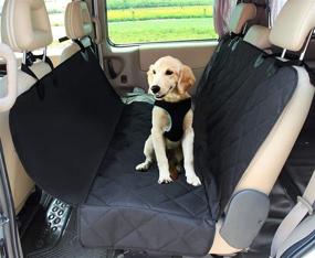 img 3 attached to 🐾 JESPET Dog Car Seat Cover - Pet Car Travel Seat Protector for Cars, Trucks, SUVs - Black