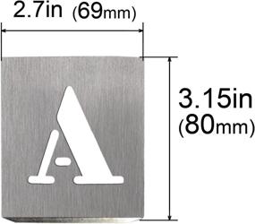 img 3 attached to 🔠 Hautmec 26 Industrial Stencils for Letters, HD00001 - Reusable and SEO-Friendly