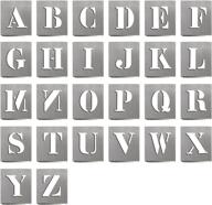 🔠 hautmec 26 industrial stencils for letters, hd00001 - reusable and seo-friendly логотип