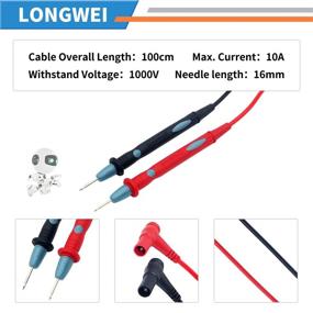 img 2 attached to 🔌 All-in-One Banana Plug to Alligator Clip Test Lead: Ensured Safety, High Compatibility with Digital Multimeters