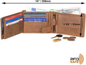 img 1 attached to DiLoro Leather Wallets Protection 1808 BK Men's Accessories for Wallets, Card Cases & Money Organizers