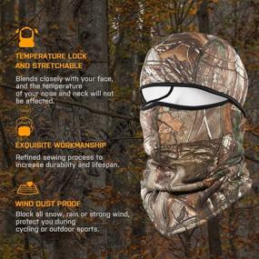 img 2 attached to 🔍 Balaclava Ski Mask Hunting Camo Face Masks Realtree Edge Camo - Ideal for Men & Women, Camouflage Design