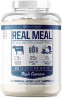 🥞 real meal by nutraone - maple cinnamon lean meal replacement powder for weight loss & diet - grass-fed whey, coconut oil, organic oats (2.6 lbs) logo