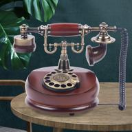 gdrasuya10 vintage phone rotary dial retro old fashioned landline telephone for home office cafe bar decor (style 5) logo