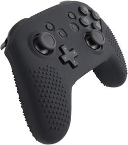 img 2 attached to 🎮 Black Silicone Protective Case for Switch Pro Controller by Jadebones - Includes 8 Stick Grips