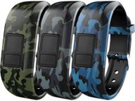 👧 ibrek garmin vivofit jr/jr 2/3 bands - adjustable camo watch bands for kids boys girls (no tracker) logo