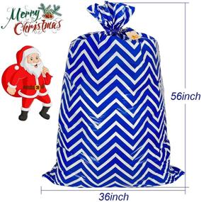 img 3 attached to 🎁 HRX Package Jumbo Plastic Gift Bags: Extra-Large Christmas Wrapping Sacks for Giant Presents & Party Favors