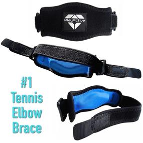 img 3 attached to 🎾 Tennis Elbow Brace (2+2 Pack) for Tendonitis - Ultimate Relief for Forearm Pain - Includes Elbow Support Braces, Straps & E-Guide