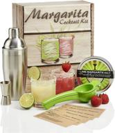 🍹 margarita cocktail kit - craft perfect margaritas at home with rocks glasses, shaker set, citrus squeezer, margarita salt & recipe cards! logo