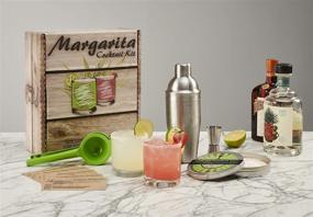 img 2 attached to 🍹 Margarita Cocktail Kit - Craft Perfect Margaritas at Home with Rocks Glasses, Shaker Set, Citrus Squeezer, Margarita Salt & Recipe Cards!