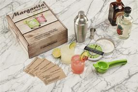 img 1 attached to 🍹 Margarita Cocktail Kit - Craft Perfect Margaritas at Home with Rocks Glasses, Shaker Set, Citrus Squeezer, Margarita Salt & Recipe Cards!