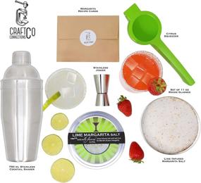 img 3 attached to 🍹 Margarita Cocktail Kit - Craft Perfect Margaritas at Home with Rocks Glasses, Shaker Set, Citrus Squeezer, Margarita Salt & Recipe Cards!