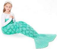 wearable fish scales blankets for 🐠 kids' home store: full body fishtail comfort logo