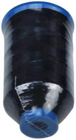 img 3 attached to 🧵 Оптимизированная для SEO: черная связанная нейлоновая нить для шитья 1500 ярдов - размер 69 T70 210D/3 - совместима с вышивальными машинами, кожаными сумками, обувью и холстом - цвет: черный