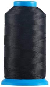 img 4 attached to 🧵 Optimized for SEO: Black Bonded Nylon Sewing Thread 1500 Yard - Size 69 T70 210D/3 - Compatible with Embroidery Machines, Leather Bags, Shoes, and Canvas - Color: Black