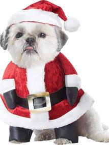 img 1 attached to 🎅 Cute and Festive: California Costumes Santa Paws Dog Costume for Your Furry Friend!