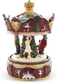 img 4 attached to 🎠 Musical Rotating Carousel featuring Ballerina and Nutcracker