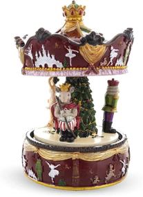 img 2 attached to 🎠 Musical Rotating Carousel featuring Ballerina and Nutcracker