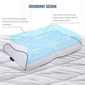 img 1 attached to Cervical Contour Memory Foam Pillow