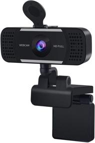 img 4 attached to 📷 Full HD USB Webcam with Microphones, Autofocus, Privacy Shutter - for Laptop/Desktop Mac, Skype, YouTube, Zoom, FaceTime