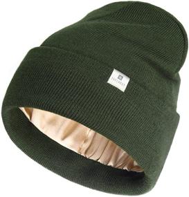 img 4 attached to 🧢 Warm Slouchy Beanie Hat for Women & Men - YANIBEST Silk Lined Knit Winter Hat