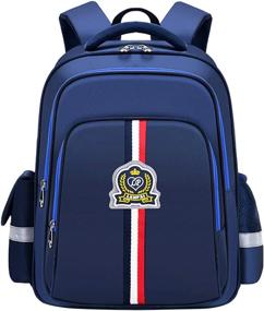 img 4 attached to School Backpack Bookpack 16Inch Navyblue