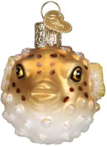 img 2 attached to 🎄 Christmas Tree Pufferfish Ornaments: Old World Christmas Glass Blown Fish Collection