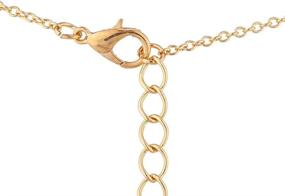 img 1 attached to 📣 Glamorous Gold Tone Cheer Cheerleading Blow Horn Pendant Necklace by LUX ACCESSORIES: A Stylish Statement Piece