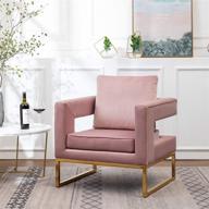 lenola pink upholstered accent arm chair by roundhill furniture логотип