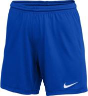 🏃 dri-fit park iii: nike women's soccer shorts for enhanced performance логотип