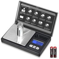 📏 thinkscale mini pocket gram scale, 200g/0.01g, 6 units, tare function, digital weight scale for jewelry, herbs, medicine, powder, with calibration weight logo