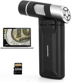 img 4 attached to 🔎 Andonstar AD203 Handheld USB Digital Microscope with 4-inch Screen for Kids and Adults, Black, Compatible with Windows & Mac PC, Capture Pictures & Video, Ideal for Indoor & Outdoor Use