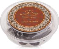 40 tablets of bait al arab: long lasting oud incense infused with sultry indian rose, amber, saffron, musk, and agarwood. ideal for traditional charcoal or electric bukhoor burners (mabkhara). also contains frankincense. логотип