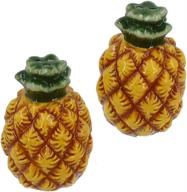 🍍 contemporary chesapeake bay dolomite pineapple salt and pepper set - 1.7 inches x 2.5 inches logo