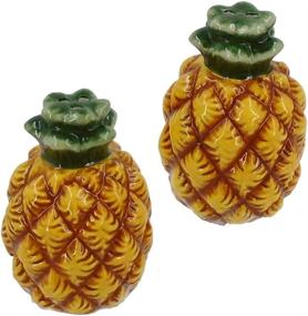 img 1 attached to 🍍 Contemporary Chesapeake Bay Dolomite Pineapple Salt and Pepper Set - 1.7 Inches x 2.5 Inches