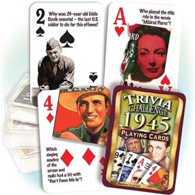 img 2 attached to 🎉 1945 Flickback Trivia Playing Cards: Ideal 70th Birthday or 70th Anniversary Gift - Fun and Knowledge Combined!