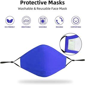 img 2 attached to 👕 Adjustable Kids Cloth Face Masks: Enhancing Occupational Health & Safety