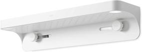 img 2 attached to 🚿 Umbra Flex Sure-Lock Shower Shelf: Easy Installation Without Drilling, 72-144 Inch, White