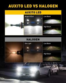 img 1 attached to 🔦 AUXITO H11 LED Headlight Bulbs 12000lm Set, 6500K Cool White Wireless H8 H9 LED Bulb, Pack of 2