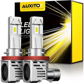 img 4 attached to 🔦 AUXITO H11 Светодиодные лампы для фар 12000lm комплект, 6500K холодный белый беспроводной H8 H9 светодиодная лампа, набор из 2