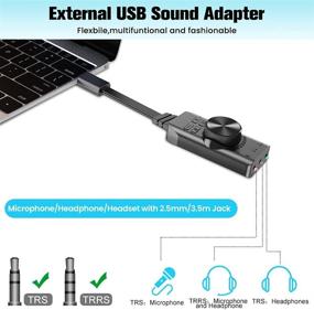 img 1 attached to 🎧 Адаптер звуковой карты BENGOO USB: внешний аудио-конвертер 7.1 канала для игр, наушников и многое другое.