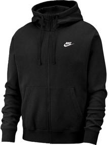 img 2 attached to Nike Hoodie Black White Small Men's Clothing