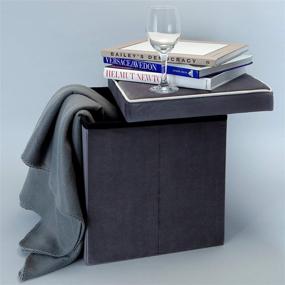 img 1 attached to Simplify Folding Storage Ottoman Seating