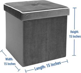 img 2 attached to Simplify Folding Storage Ottoman Seating