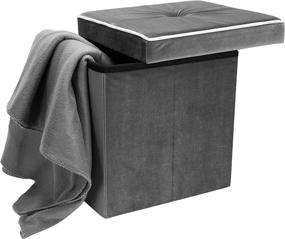 img 3 attached to Simplify Folding Storage Ottoman Seating